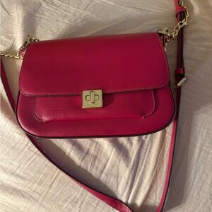 kate spade Elegant Pink Leather Crossbody Bag